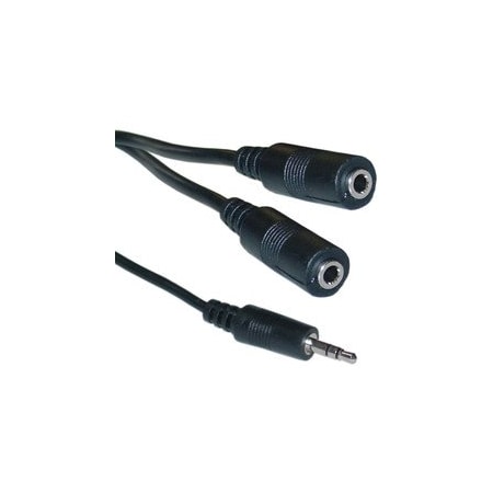Swe-Tech 3C 3.5mm Stereo Y Cable, 3.5mm Male to Dual 3.5mm Stereo Female, 6 foot FWT10A1-01206Y